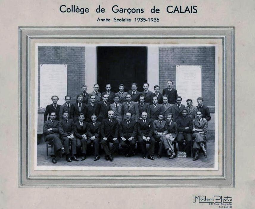 Calais photographie de classe 1936